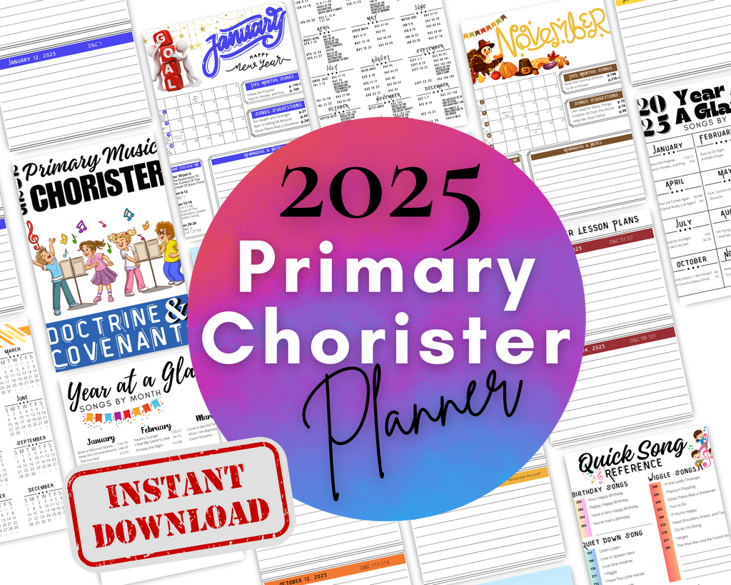2025 Primary Chorister Planner Doctrine and Covenants