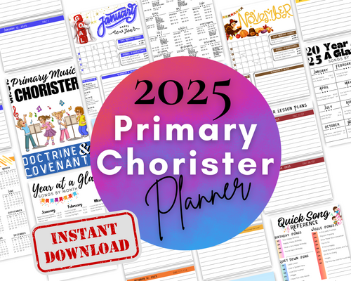 2025 Primary Chorister Planner Doctrine and Covenants