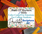 PRINTABLE College Student Book of Mormon and Bible Scripture Jar Color-coded for Emotions