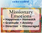 PRINTABLE LDS Missionary Book of Mormon and Bible Color-coded Emotion Scripture Jar