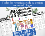 Organizador líder de música primaria 2025 planificador, corista principal, DoctrineAndCovenants 2025, descarga instantánea, Imprimible