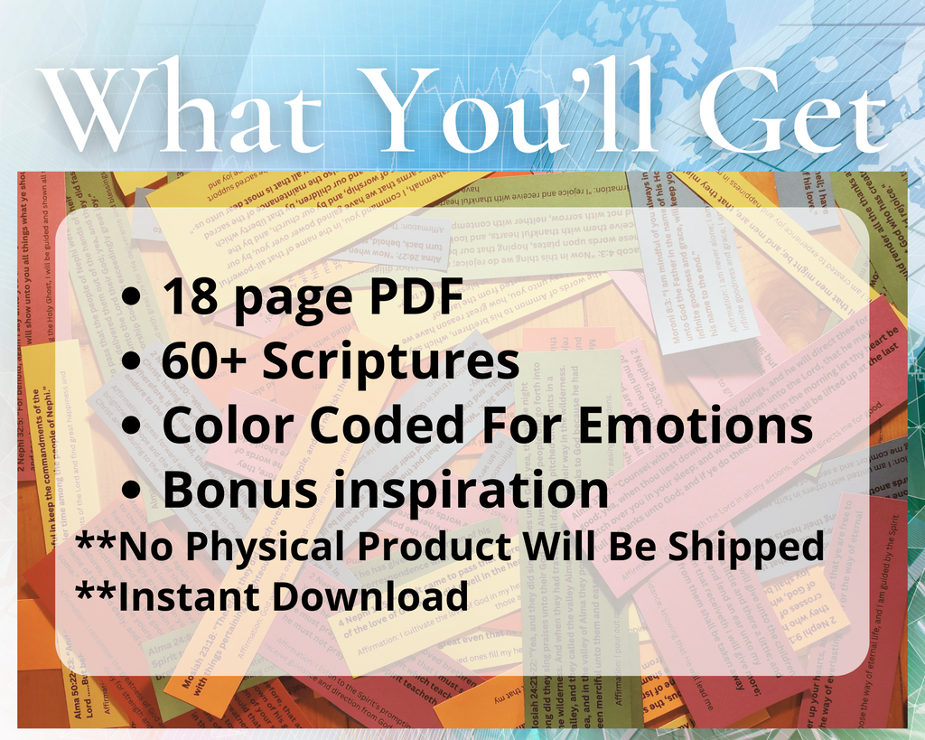 Book of Mormon Color-coded by Emotions Scripture Jar
