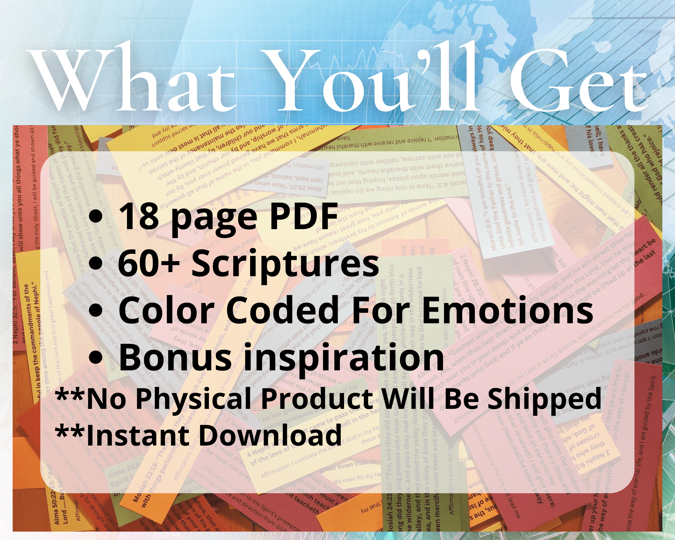 Book of Mormon Color-coded by Emotions Scripture Jar