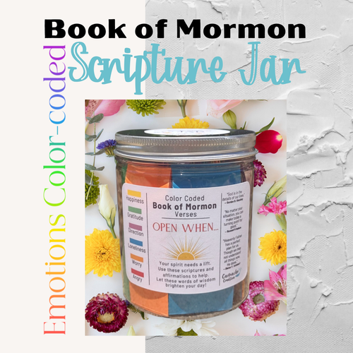 Book of Mormon Verses Color-coded for Emotions & Feelings Scripture Jar